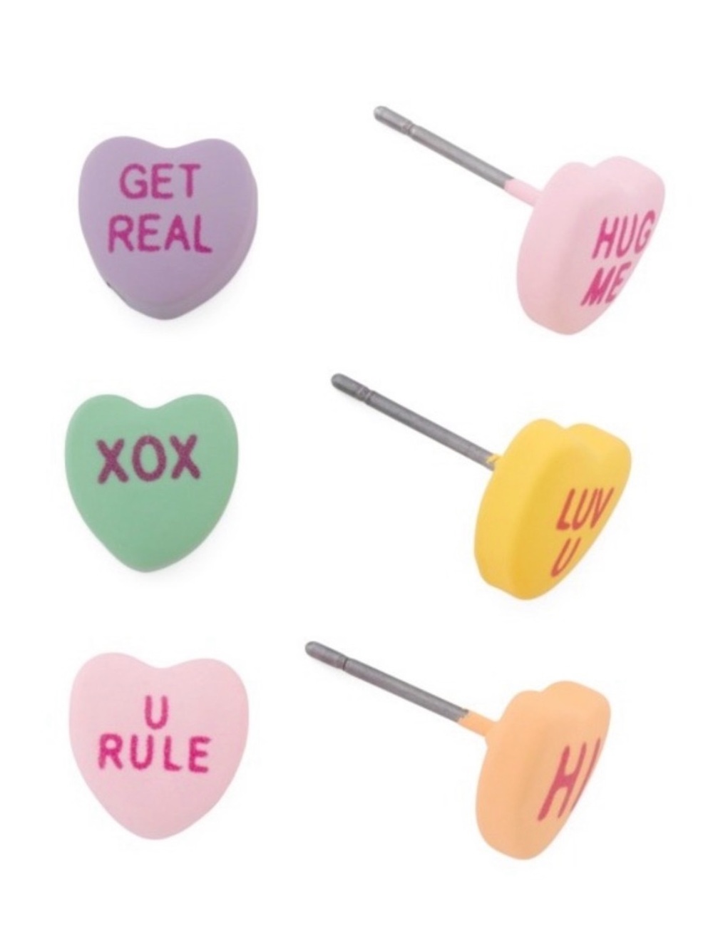 Betsey Johnson Sweetheart Stud Earring Set